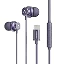 Ambrane Type C Wired in Ear Earphones with in-Line Mic for Clear Calling,1.2M Cable,10Mm Dynamic Drivers for Boostedbass,Control Buttons for iPhone 15,Samsung&Type C Devices (Stringz 38C, Purple) gallery image