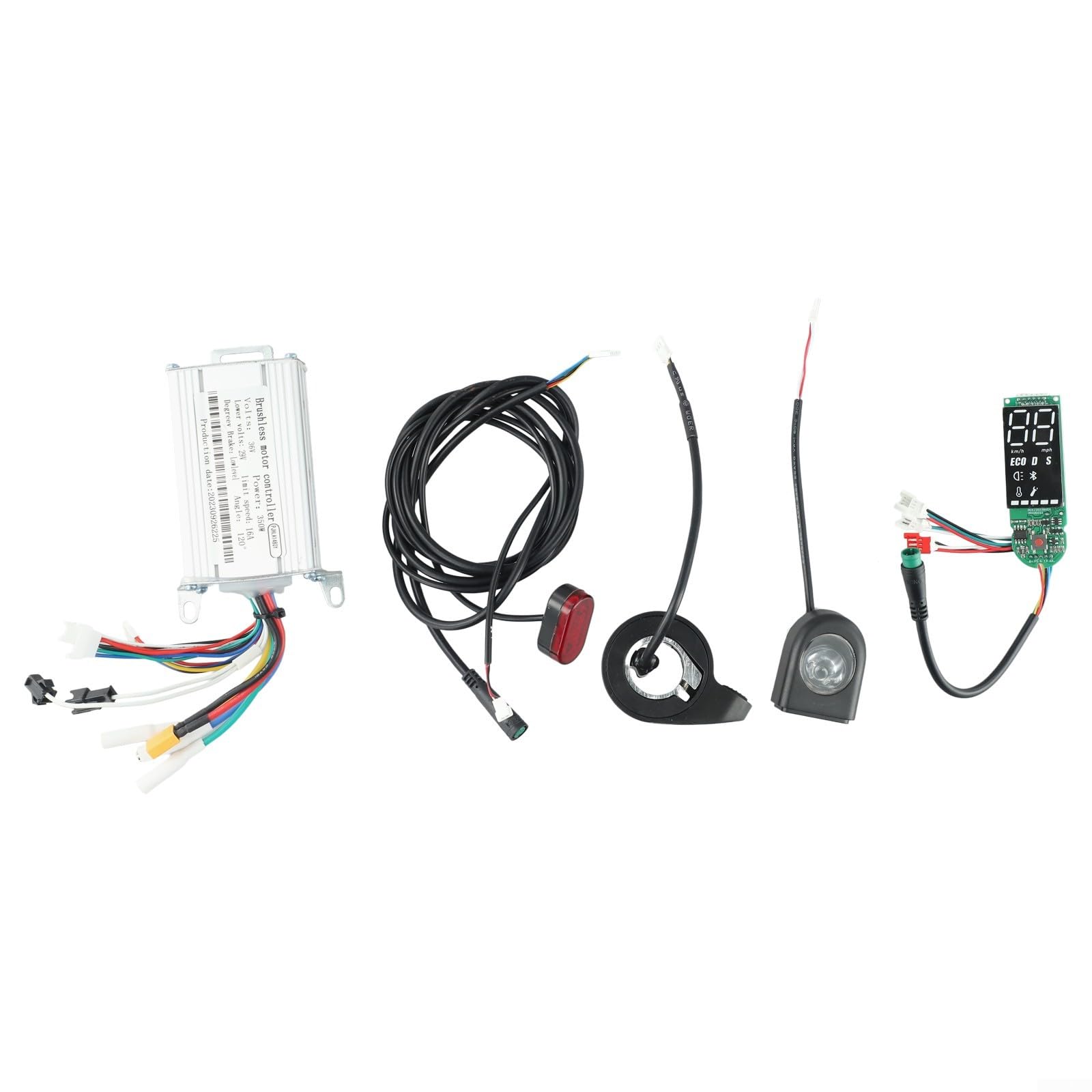 Scooter Controller Board Motherboard, Accelerator Scooter with Led Display,Skateboard Motherboard Controller with APP Hover Board Controller(A)