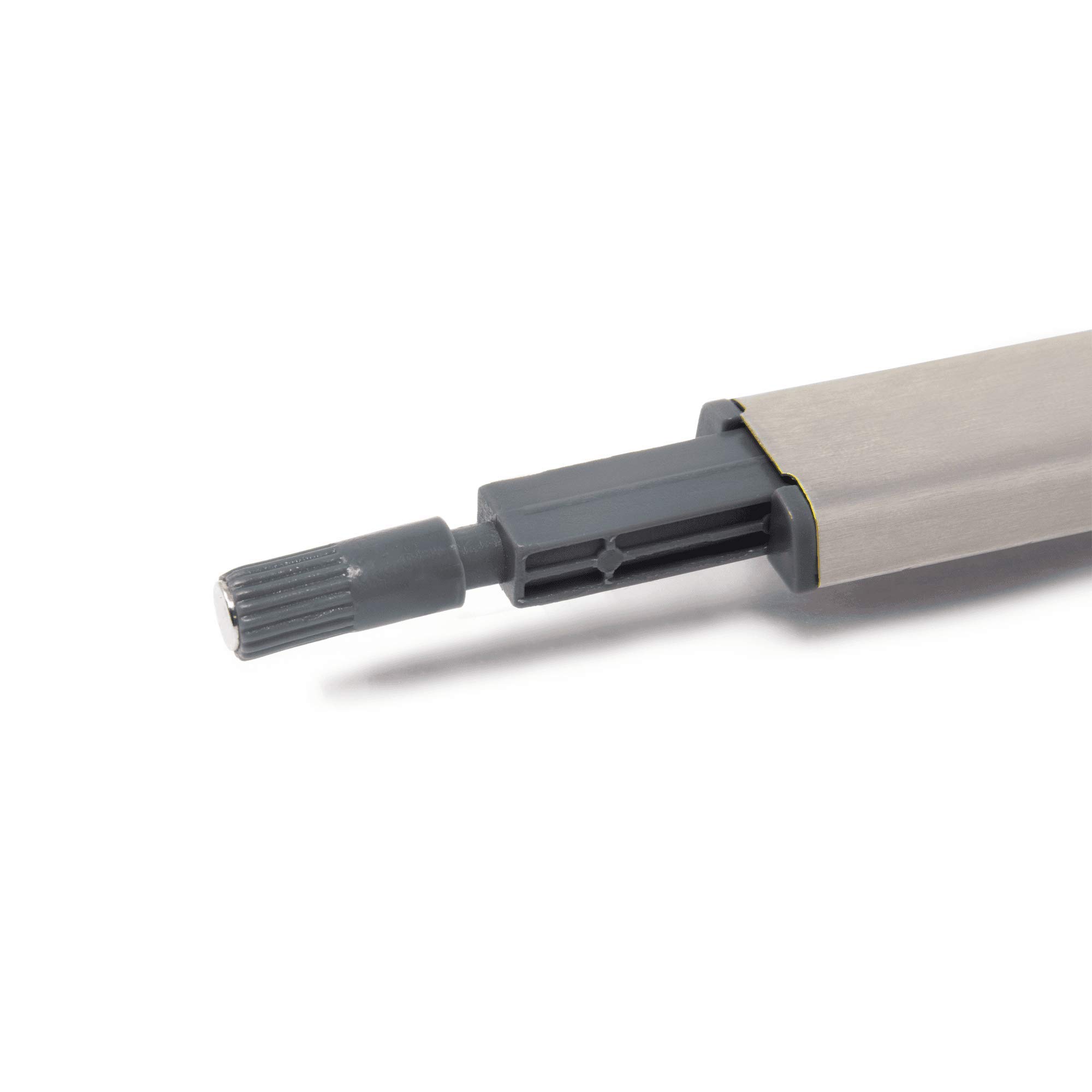 Cierre magnético plateado con fijación oculta para un cierre elegante, simple y seguro para puertas de armario y armario – 80/120 mm – Paquete de 20