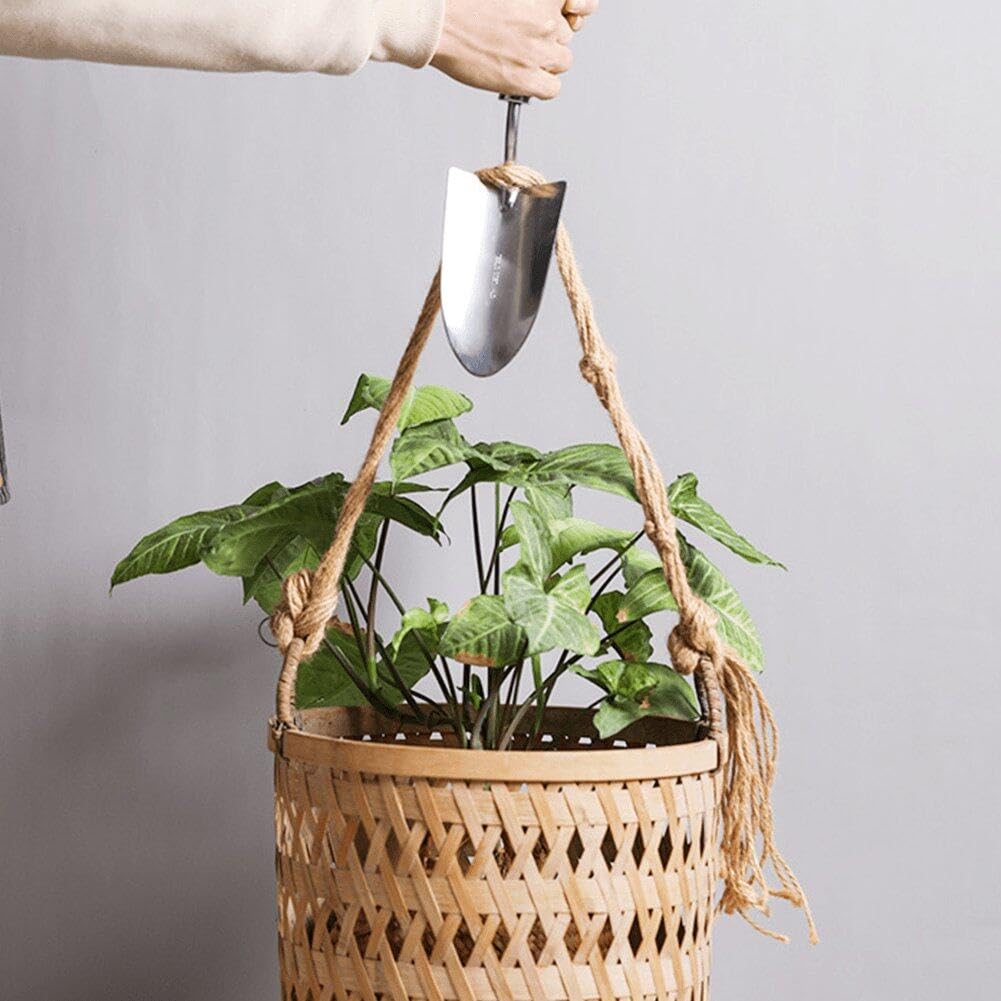 Hrippy 3 Pezzi Kit di Attrezzi Giardinaggio, Utensili Bonsai Rastrellati Giardino Impostare Manico in Legno per Fiori in