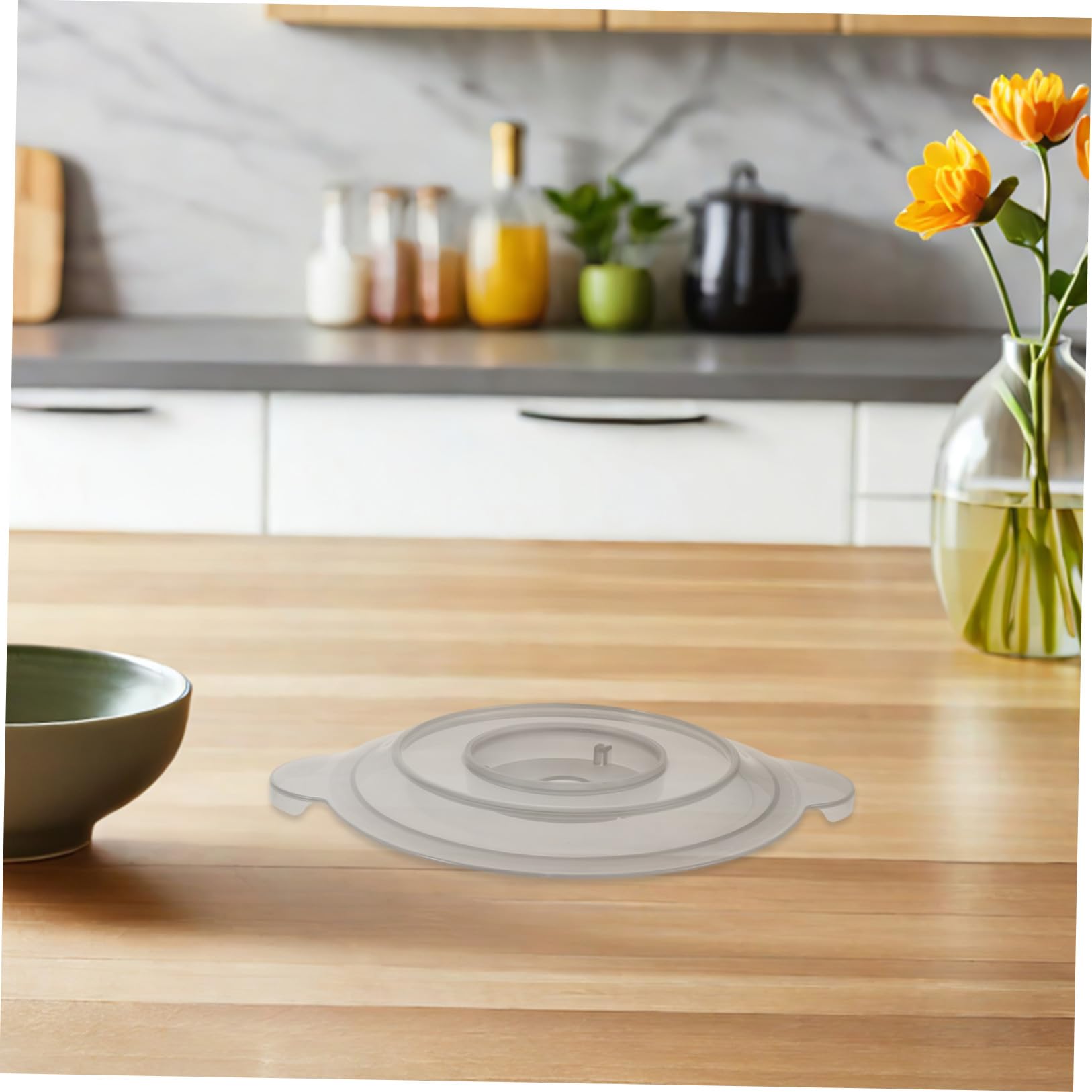 Coperchio Paraspruzzi da 2l in Plastica Trasparente Compatibile, Accessorio Affidabile per Tritacarne Elettrico per Cucina Domestica