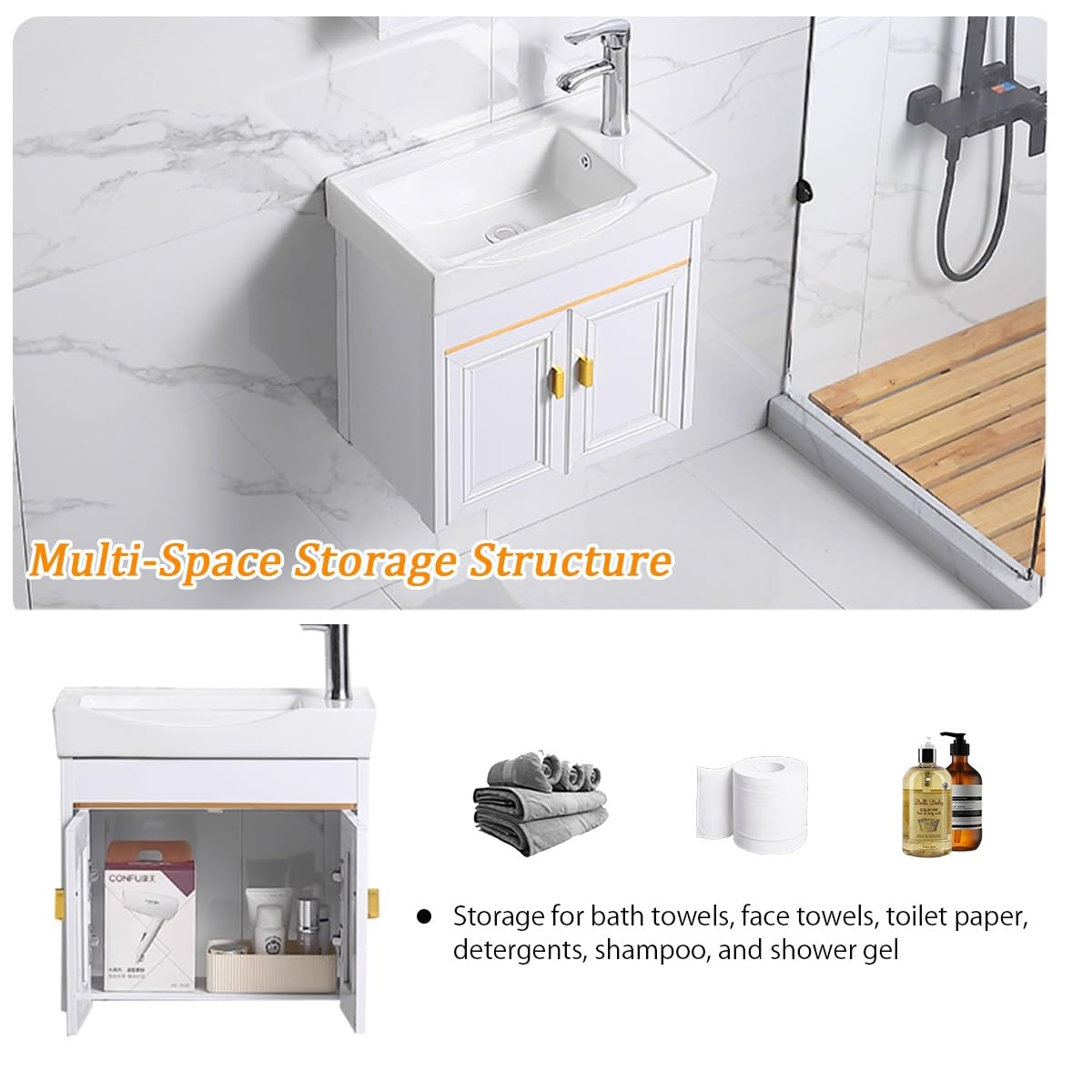 Muebles De Baño Con Lavabo Combo,Lavabos Pequeños Con Mueble,Mueble Baño Suspendido,Pequeño Lavabo De Esquina,Lavabo De Porcelana Mural,Lavabo Ovalado De Cerámica,Fregadero Pequeño Para Baños(Left)