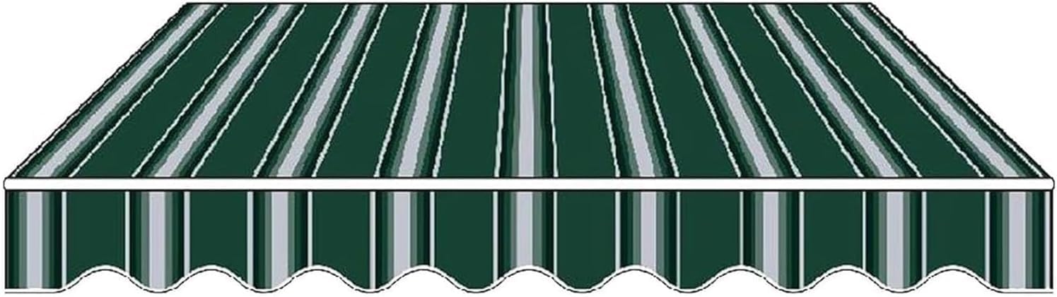 GJZQDKX Retractable Patio Umbrella Canopy Cover Waterproof Polyester Replacement Fabric for Outdoor Shades Door Window Awning Sunshade for Garden Awning Fabric Without Frame