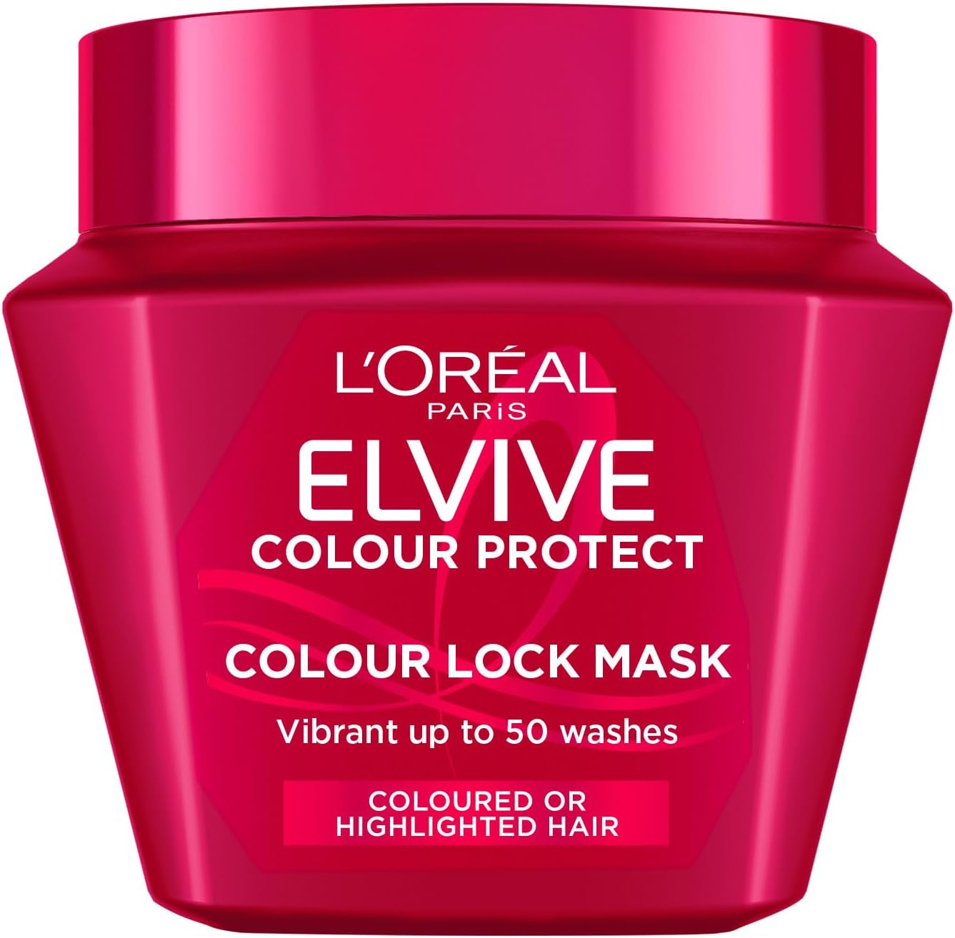 L'Oréal Paris Elvive Colour Protect, Colour Lock Hair mask, 300ml | For Coloured Or Highlighted Hair, Provides Vibrant Colour and Protection, 13% Protecting Complex
