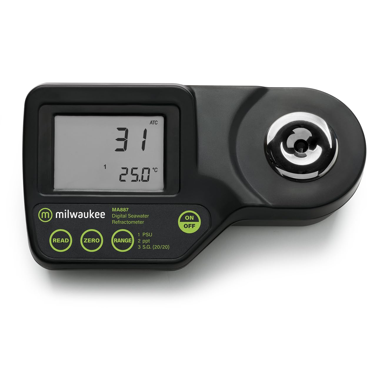 LABART Milwaukee MA887 Digital Salinity Refractometer with Automatic Temperature Compensation, Yellow LED, 0 to 50 PSU, -2 PSU Accuracy, 1 PSU Resolution (B0CDB6PG83) Amazon Price History, Amazon Price Tracker