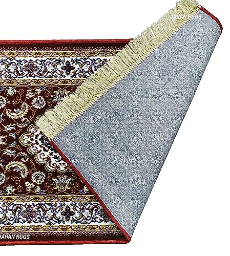 Image of Armaan Rugs Kashmiri Traditional Silk Touch Jhelum Carpet Persian Design 90x150cm 3 Feet by 5 Feet
