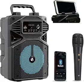 Caixa de Som Amplificada ACA 255 Hit com microfone Karaokê - RMS, Bluetooth, Rádio FM, USB