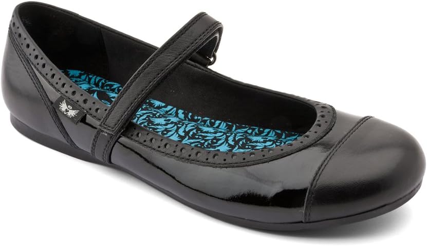 Angry Angels Girls Totally Black Patent Shoes M L 5½