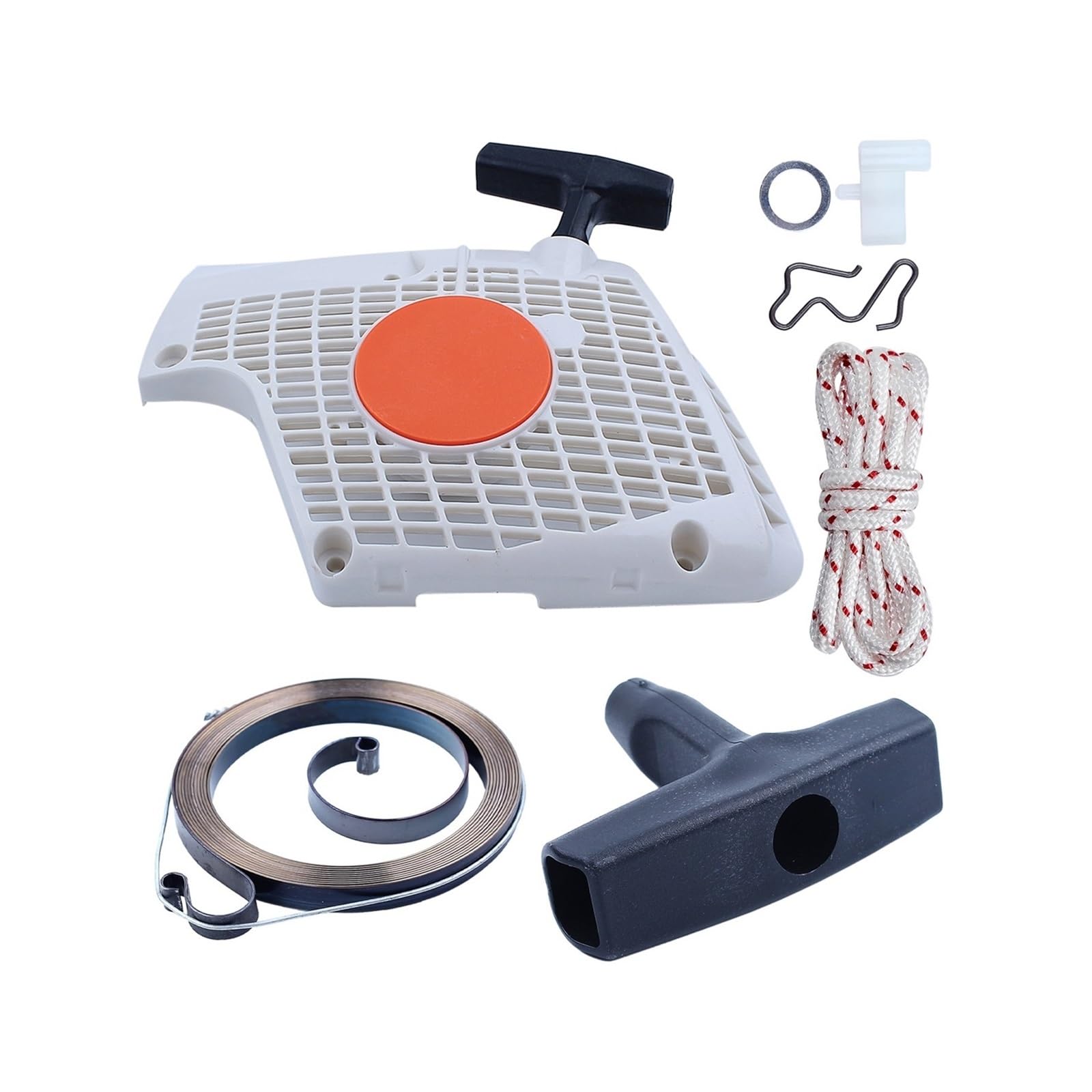 Kit de Arranque por Retroceso con trinquete y empuñadura de Cuerda Compatible con motosierras SS270, MS280, MS270C, MS280C y MS 270/280. Pieza de Repuesto.