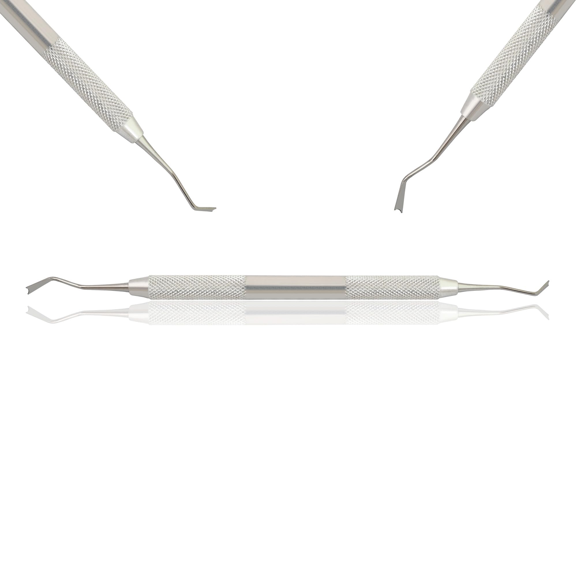 MASTERYD Orthodontic Ligature Director Tucker Tying and Tucking Double Sided Hollow Grip Handle Stainless Steel Instrument Tool DN-2484