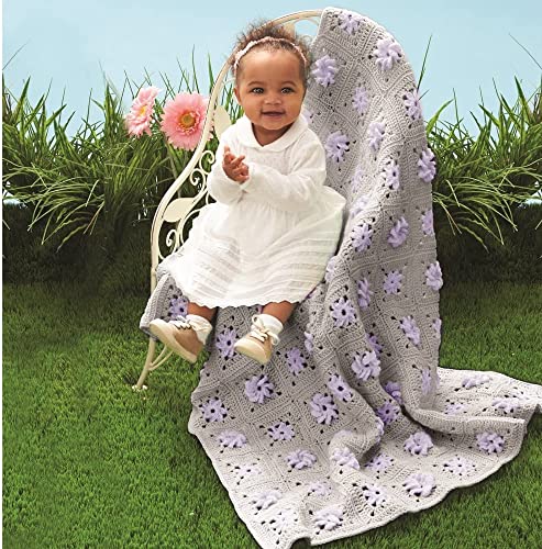 Bernat Baby Sport Bb Baby Gray Yarn - 1 Pack Of 12.3Oz/350G - Acrylic - #3 Light - 1256 Yards - Knitting/Crochet #TOP4