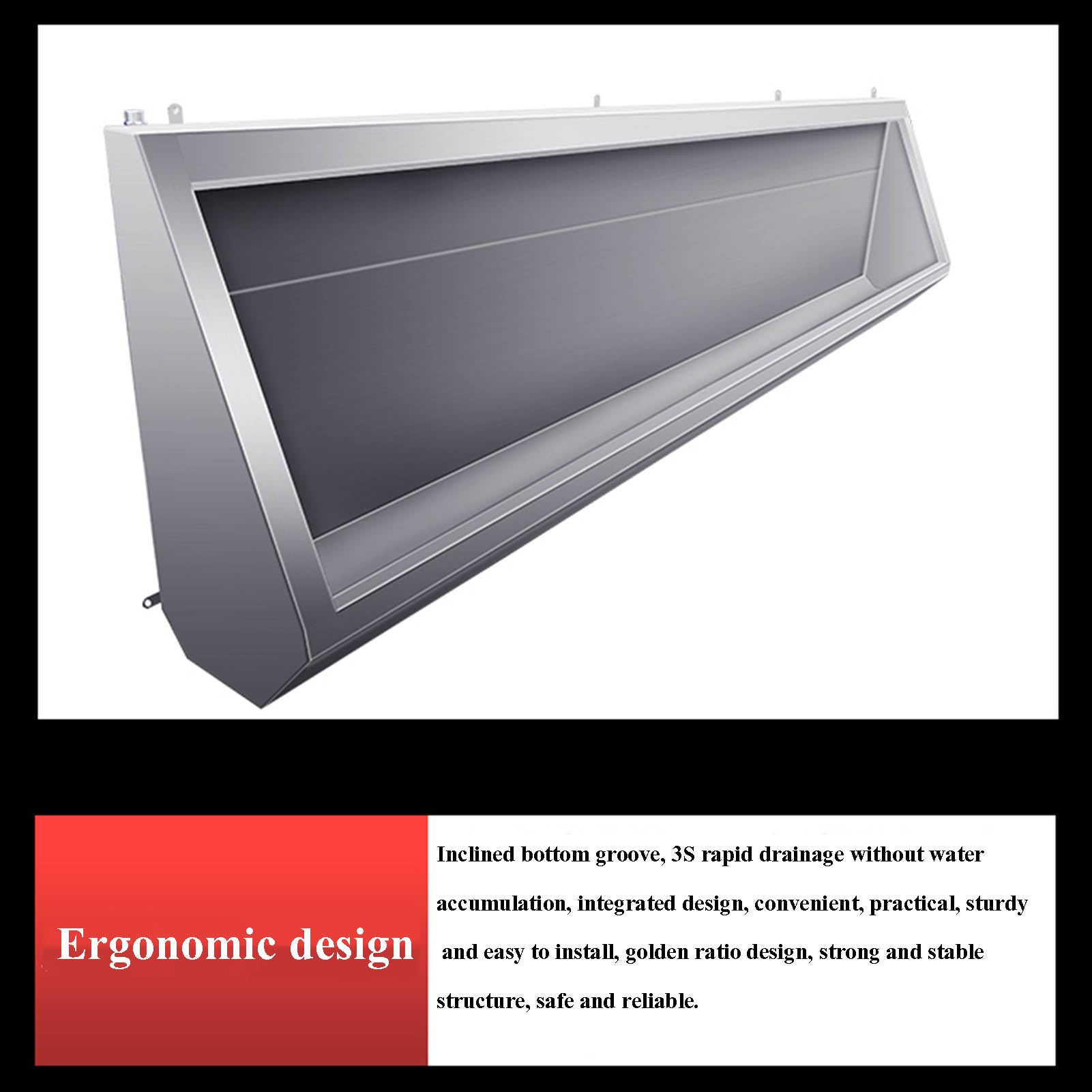 OTQEFTN Commercial Public Spaces 304 Stainless Steel Urinal,Wall Mount Creative High-Efficiency Washout Urinal,Men's Adult Urinal Bathroom Toilet Urine Diverter,with Sensor Valve