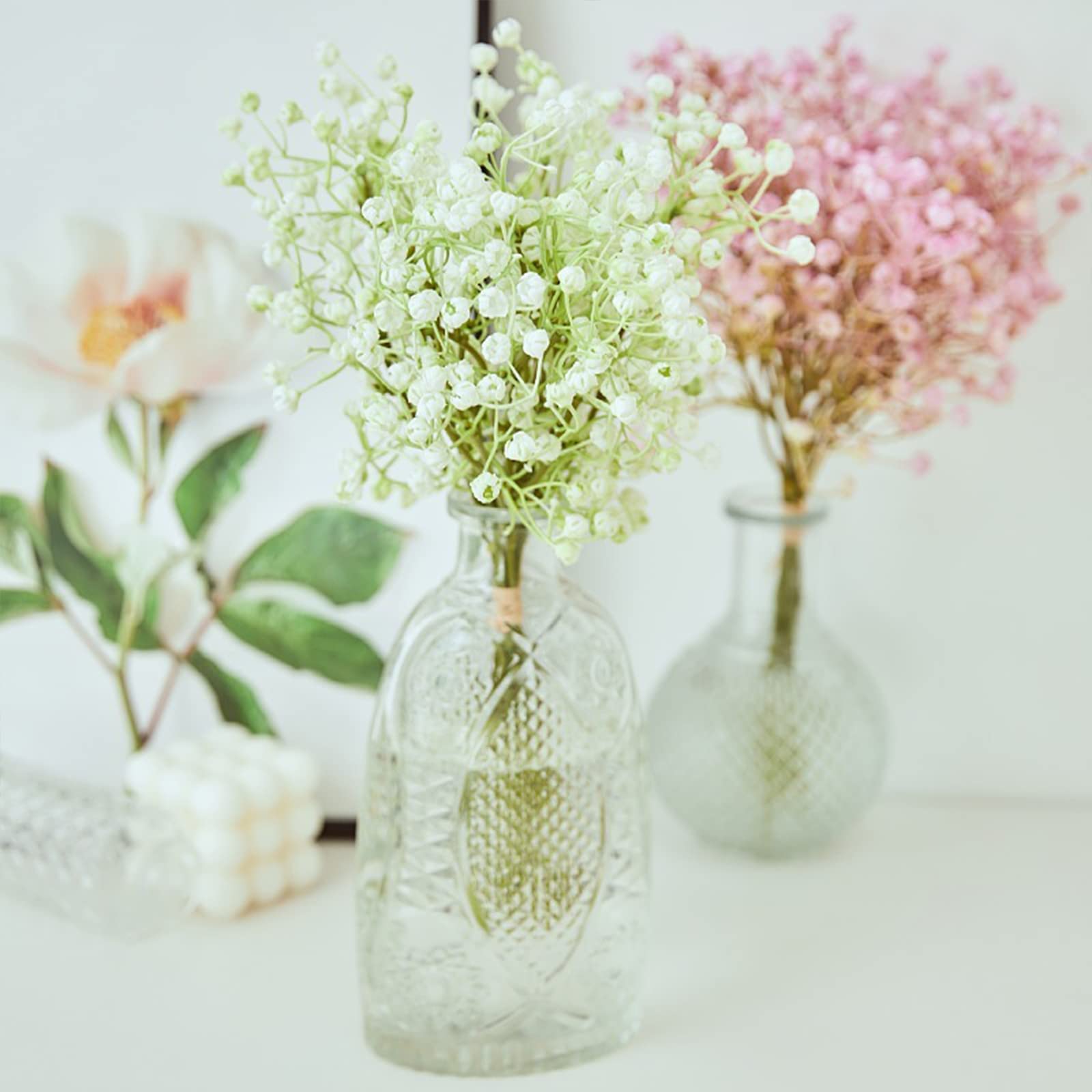 ALAGIRLS Kunstbloemen voor buiten, 12 bundels, UV-bestendige planten