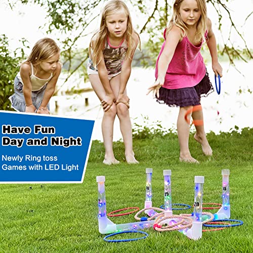 MOLACHI-Outdoor-Yard-Games-for-Adults-and-KidsRing-Toss-Games-with-LDE-LightEasy-to-Set-Up-w-Compact-Carry-Backyard-Toys-for-The-Whole-Family MOLACHI-Outdoor-Yard-Games-for-Adults-and-KidsRing-Toss-Games-with-LDE-LightEasy-to-Set-Up-w-Compact-Carry-Backyard-Toys-for-The-Whole-Family