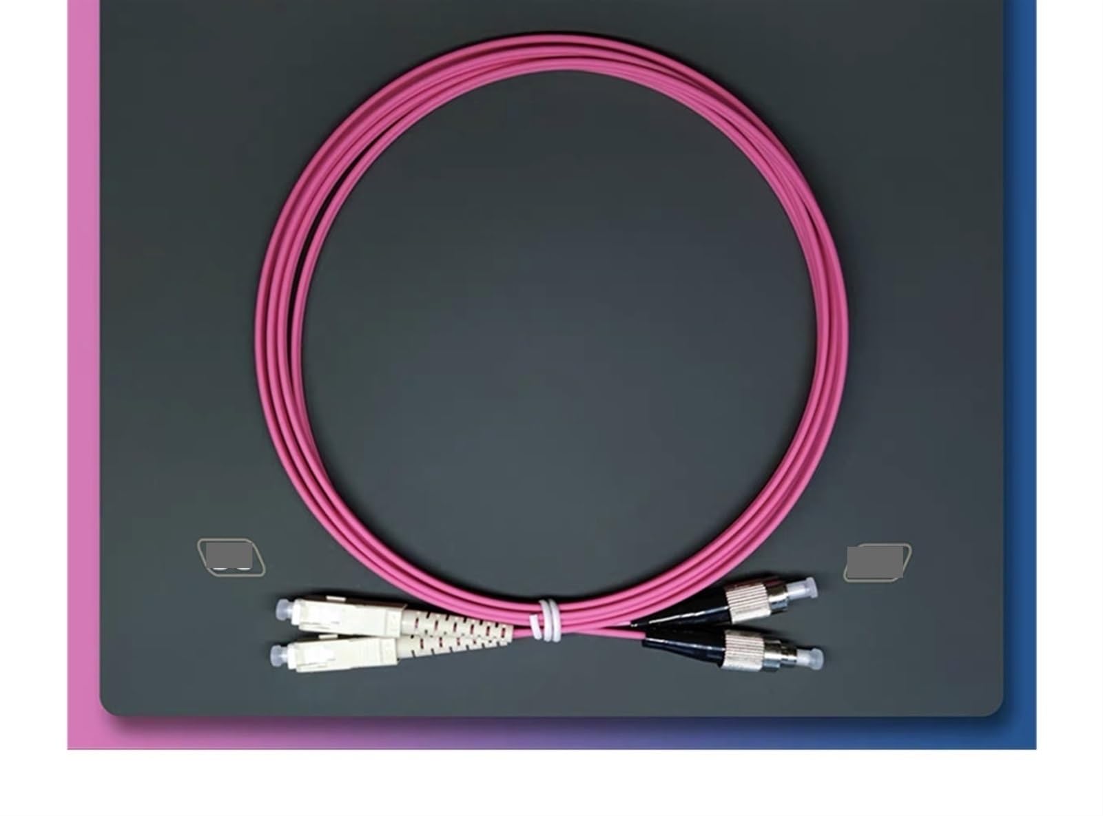 Lot de 10 câbles de raccordement à Fibre Optique d'intérieur OM4 10 Gigabit multimode LC LC SC FC St 1-30 m(25M 10pcs,SC-FC)