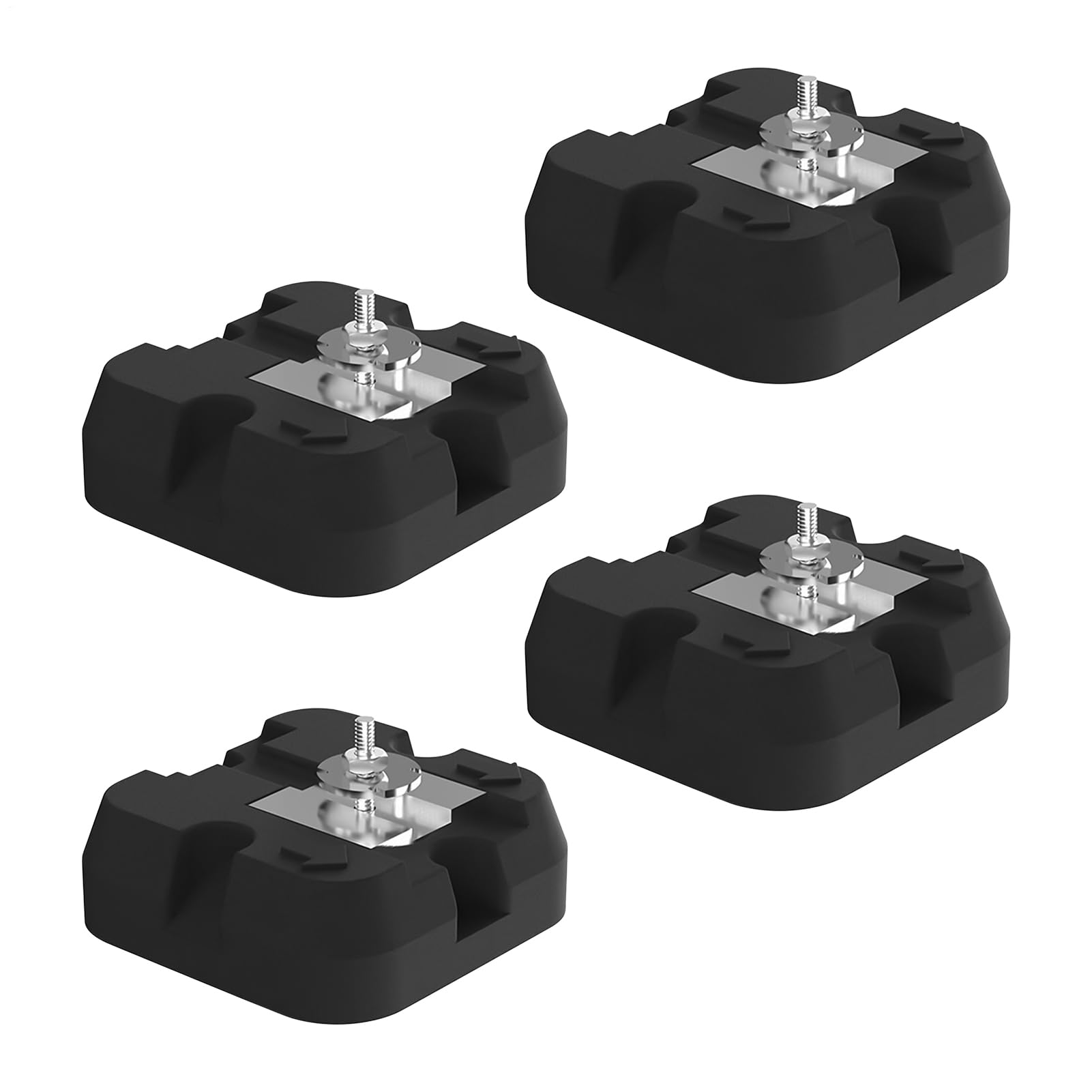 Soportes Base Para Aire Acondicionado Split Base para Bomba de Calor | 4 Piezas Soportes Antivibración Capacidad 500 kg
