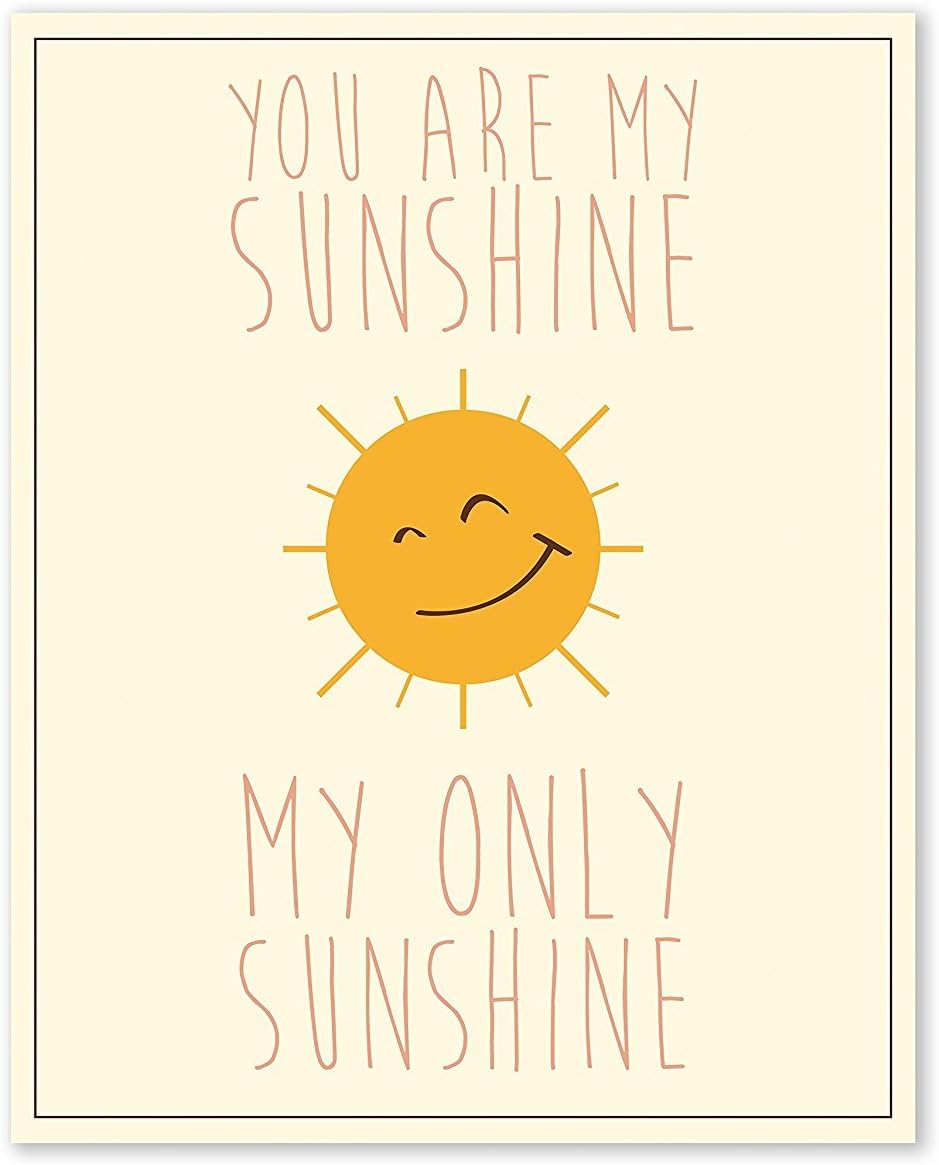 Amazon.com: Children Inspire Design You are My Sunshine, 24x36 Inch ...