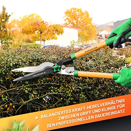 GRÜNTEK MARABU 3-in-1 Hedge Shears & Lopper, Yellow / Green, 660 mm - Image 3