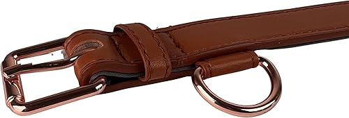 Miniatura 5 de My Bestie - Collar para mascotas de cuero acolchado de oro rosa suave para perros duradero calidad elegante collar para perro XS S M L