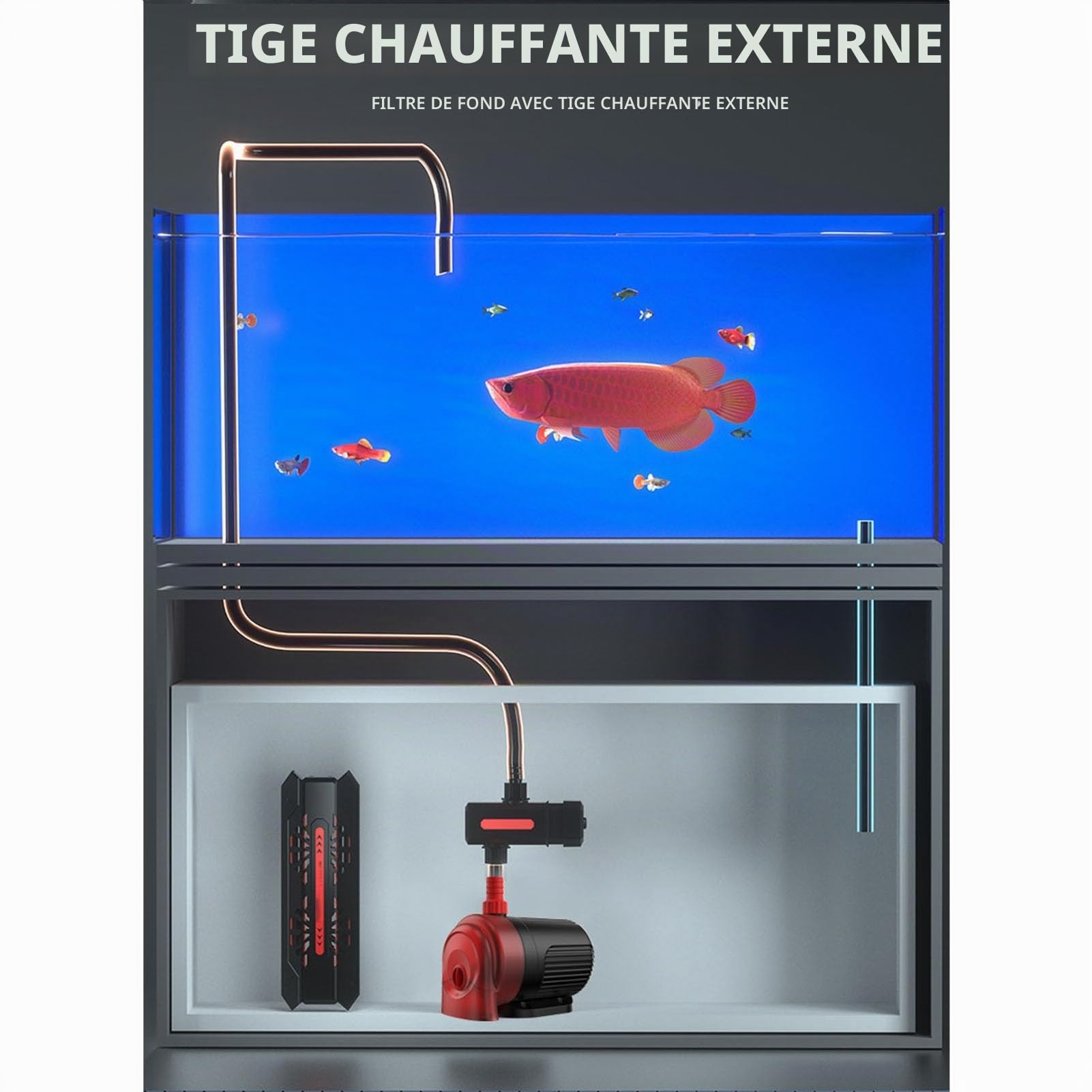 Lumière Propre D'aquarium, Lumière UV D'aquarium de 7 W, Lampe de Nettoyage étanche Verte Transparente pour Eau D'aquarium pour Réservoir de Filtre de Bassin de Puisard (Prise UE