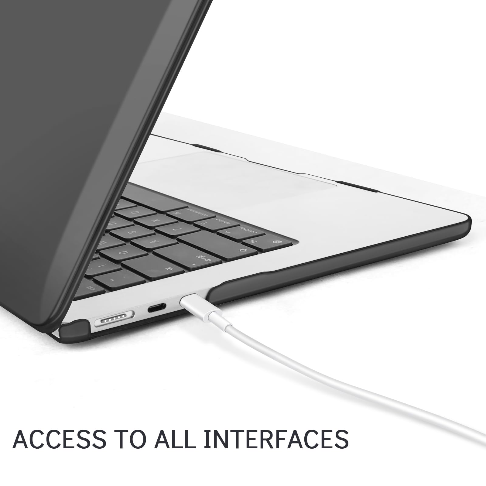 TECOOL Funda para MacBook Pro 13 Pulgadas 2016-2022 (M2 M1 A2338 A2289 A2251 A2159 A1989 A1706) con Touch Bar, Carcasa de Plástico Ultrafina y Cubierta del Teclado UE, Negro — view 69
