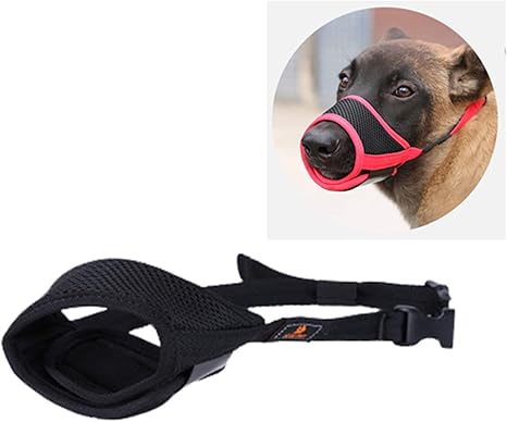 Amazon Co Jp 犬の銃口 小型犬用の銃口 蜂の巣犬の銃口メッシュナイロン小型中型大型犬用に調整可能噛む噛みつきや吠えを防ぐための柔らかい銃口 ペット用品