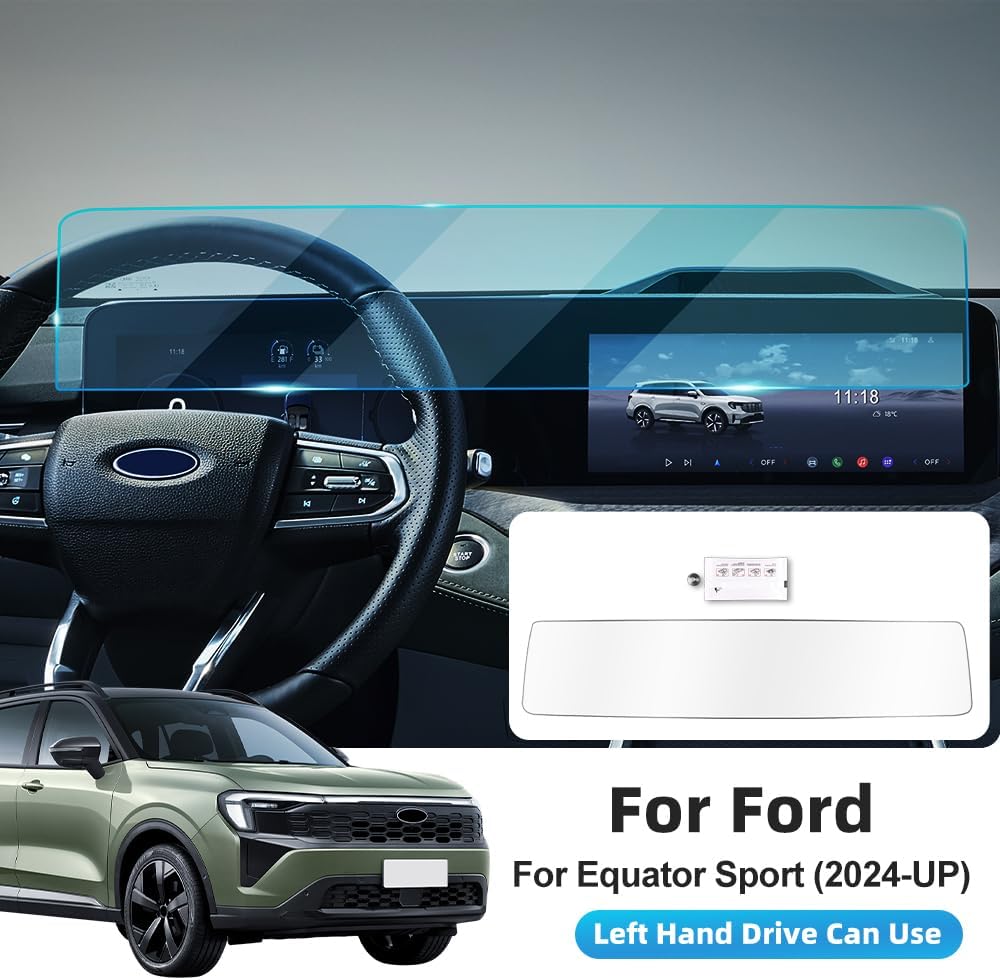 Screen Protector for 2024–2025 Ford Territory Anti-Fingerprint & Glare Tempered Glass GPS Navigation Touchscreen Protective Film