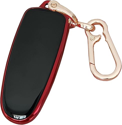 Miniatura 8 de Funda para llavero Ford con control remoto sin llave, con llavero para Ford C-Max Edge Escape Expedition Explorer Flex Focus Taurus Lincoln MKS MKT