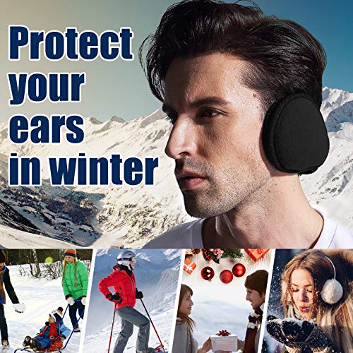 metog unisex foldable ear warmers polar fleecekints winter earmuffs