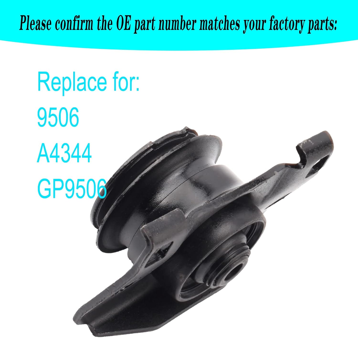 2 PCS Engine Motor Mount & Trans Mount Compatible with Nissan 2005-2012 Pathfinder 2005-2015 Xterra 2005-2016 Frontier 4.0L Replacement for 9506 A4344