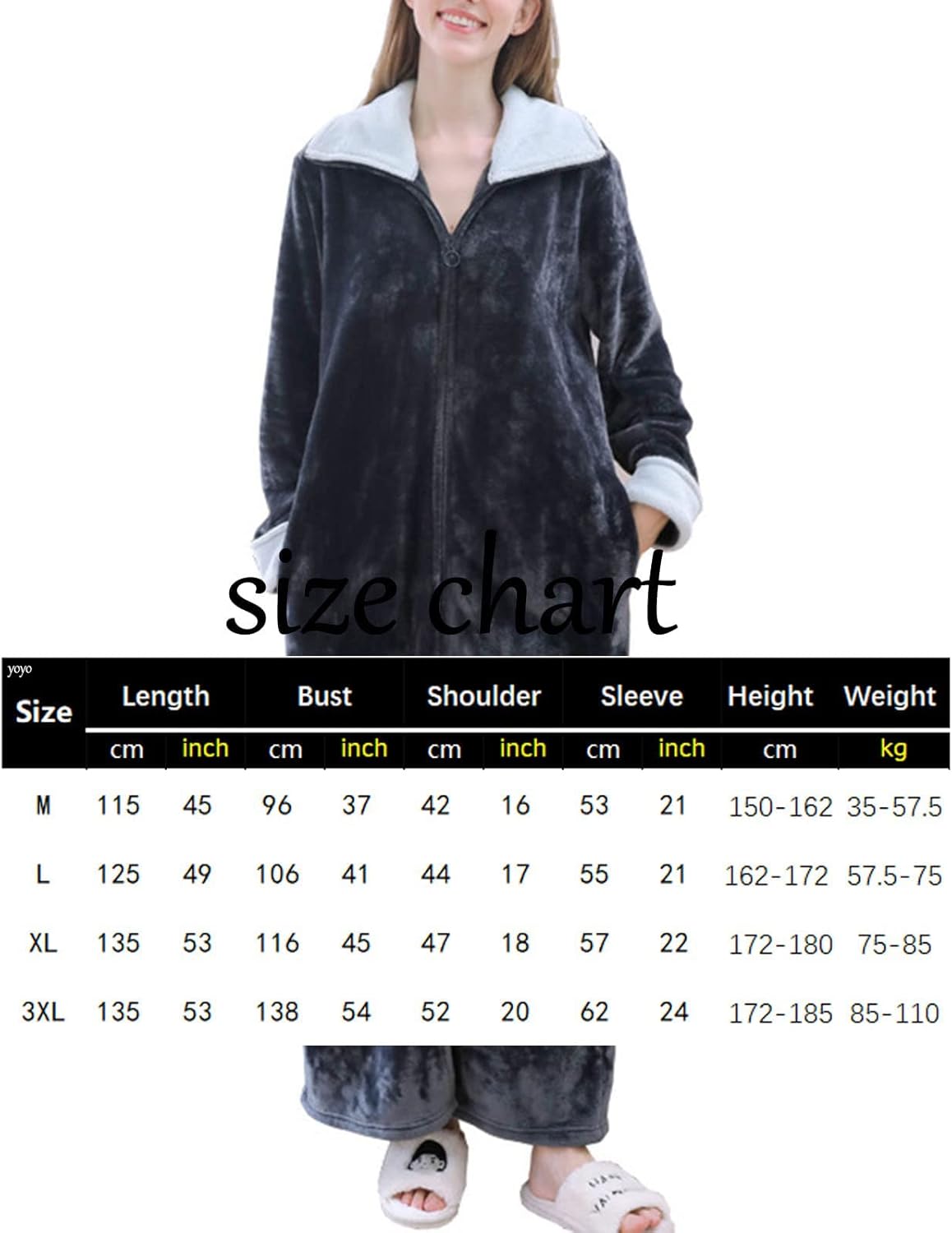 Women's Fleece Robe Plush Long Zip Front Bathrobe Australia Ubuy
