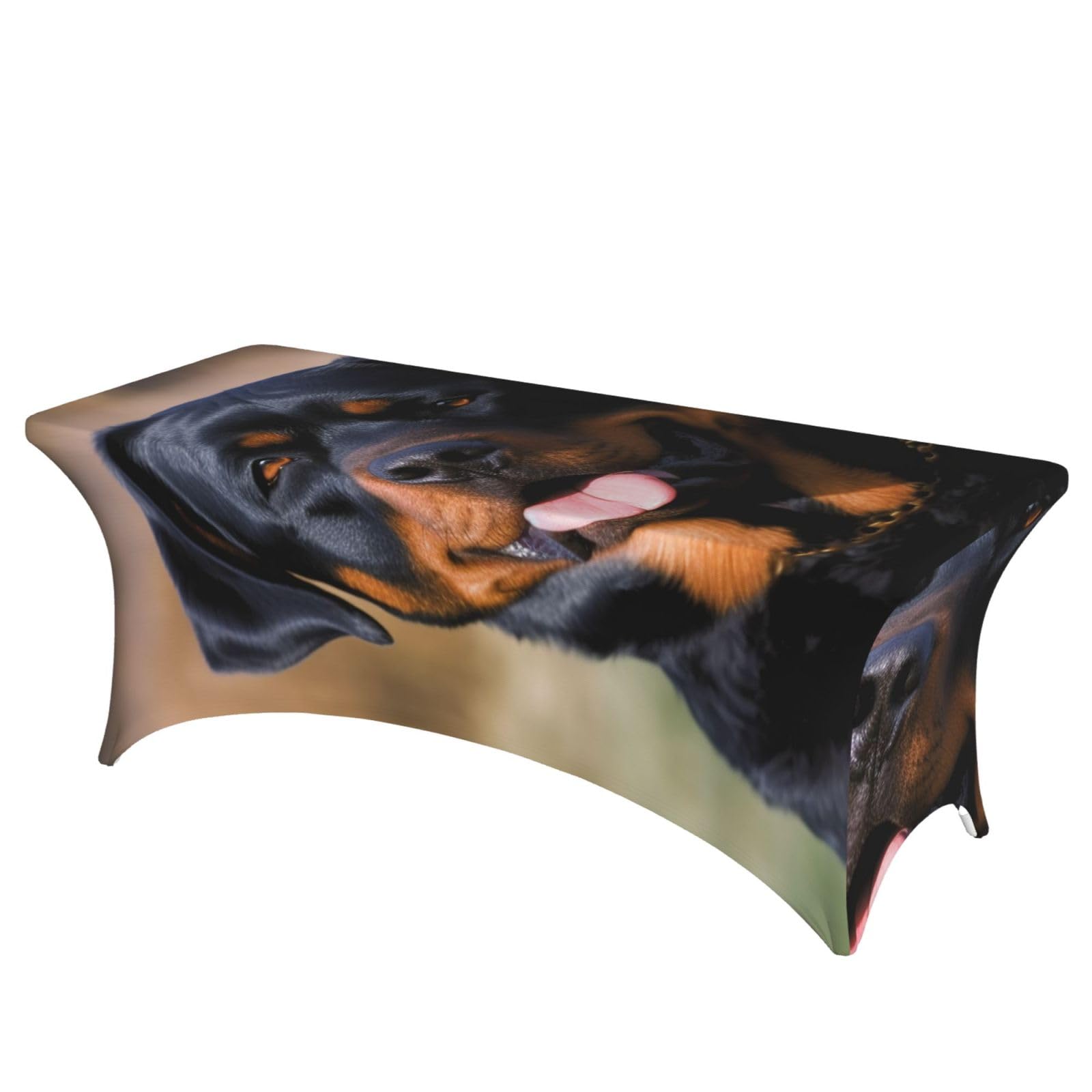 Nappe extensible en élasthanne motif Rottweiler lavable pour événement