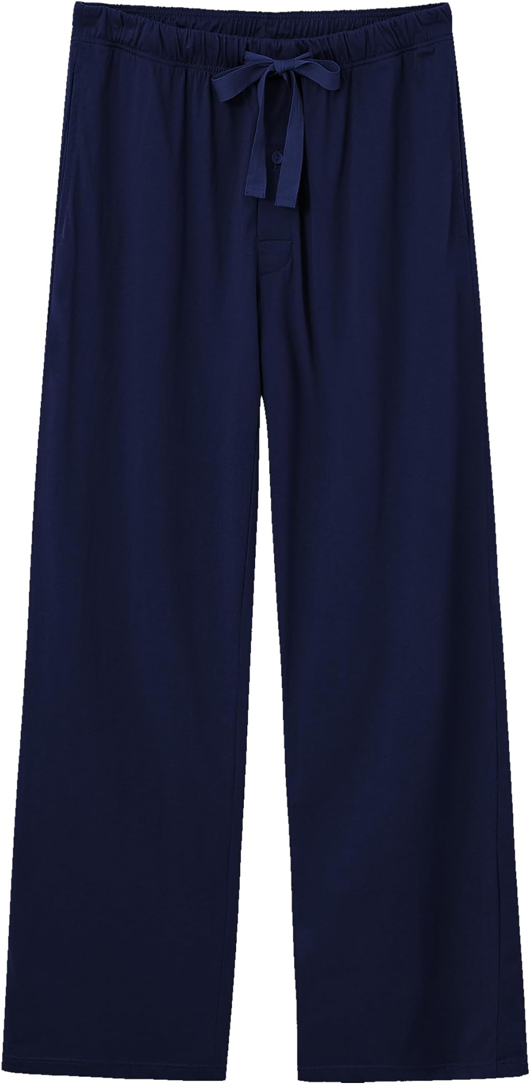 EA'S SECRET Men's 100% Cotton Pajama Bottoms Stretch Waist Soft Drawstring Sleep Lounge Pj Pants with Pockets