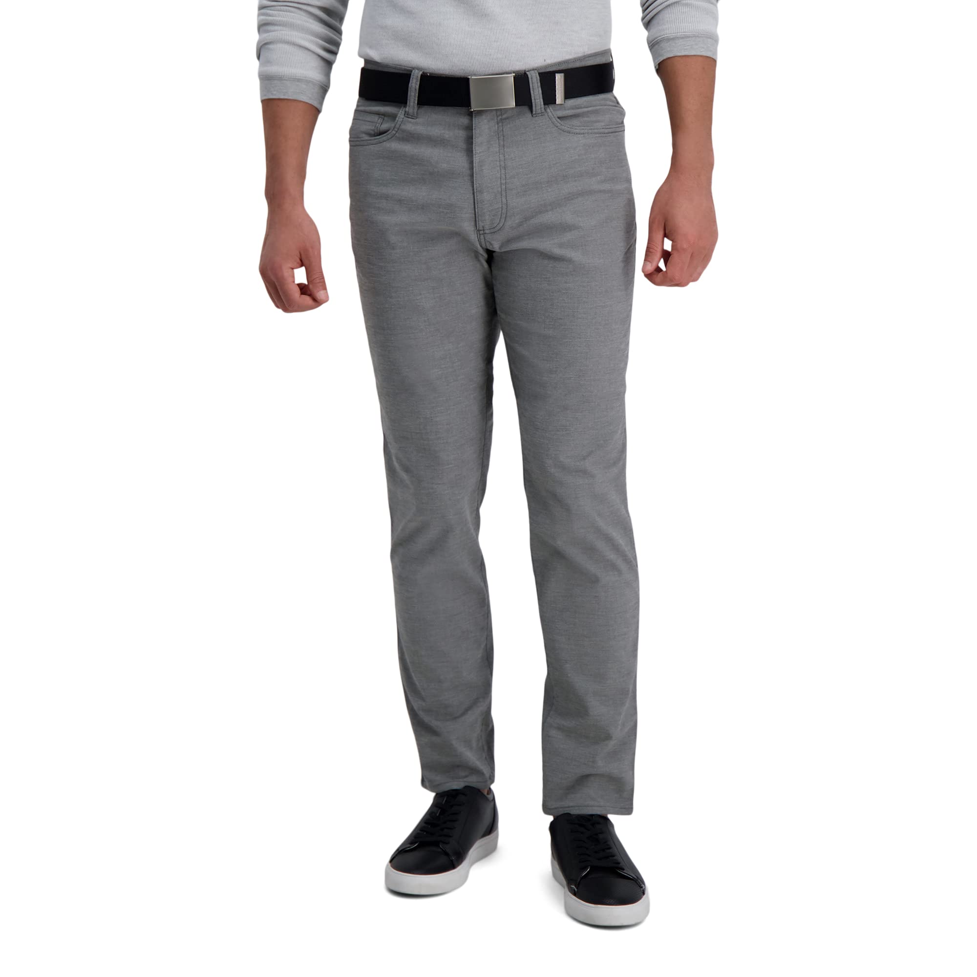 Haggar Men's The Active Series City Flex Slim Fit Straight Pant Regular and Big & Tall Sizes