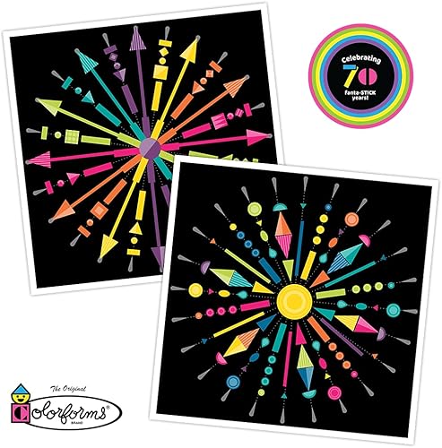 Miniatura 3 de Colorforms Calcomanías para niños, juego de caja de 70 aniversario, calcomanías para adultos, artes y manualidades, calcomanías para álbumes de