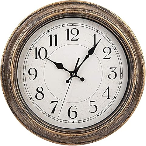 WUWEOT 12-Inch Vintage Decorative Wall Clock Cover