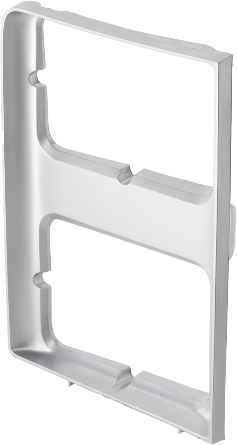 DAT AUTO PARTS Left Headlight Door Bezel Fits 1985-1988 Chevrolet Blazer | Front Driver Side, Suburban, GMC Jimmy, Dual Rectangle Lamps, Silver, Replaces GM2512126, 15598727