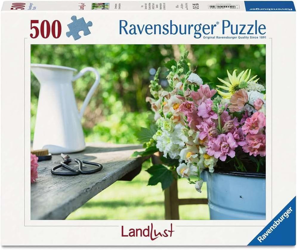 Ravensburger Puzzle 12001634 Summer Colourful Snapdragons 500 Pieces Landlust Puzzle for Children and Adults from 12 Years