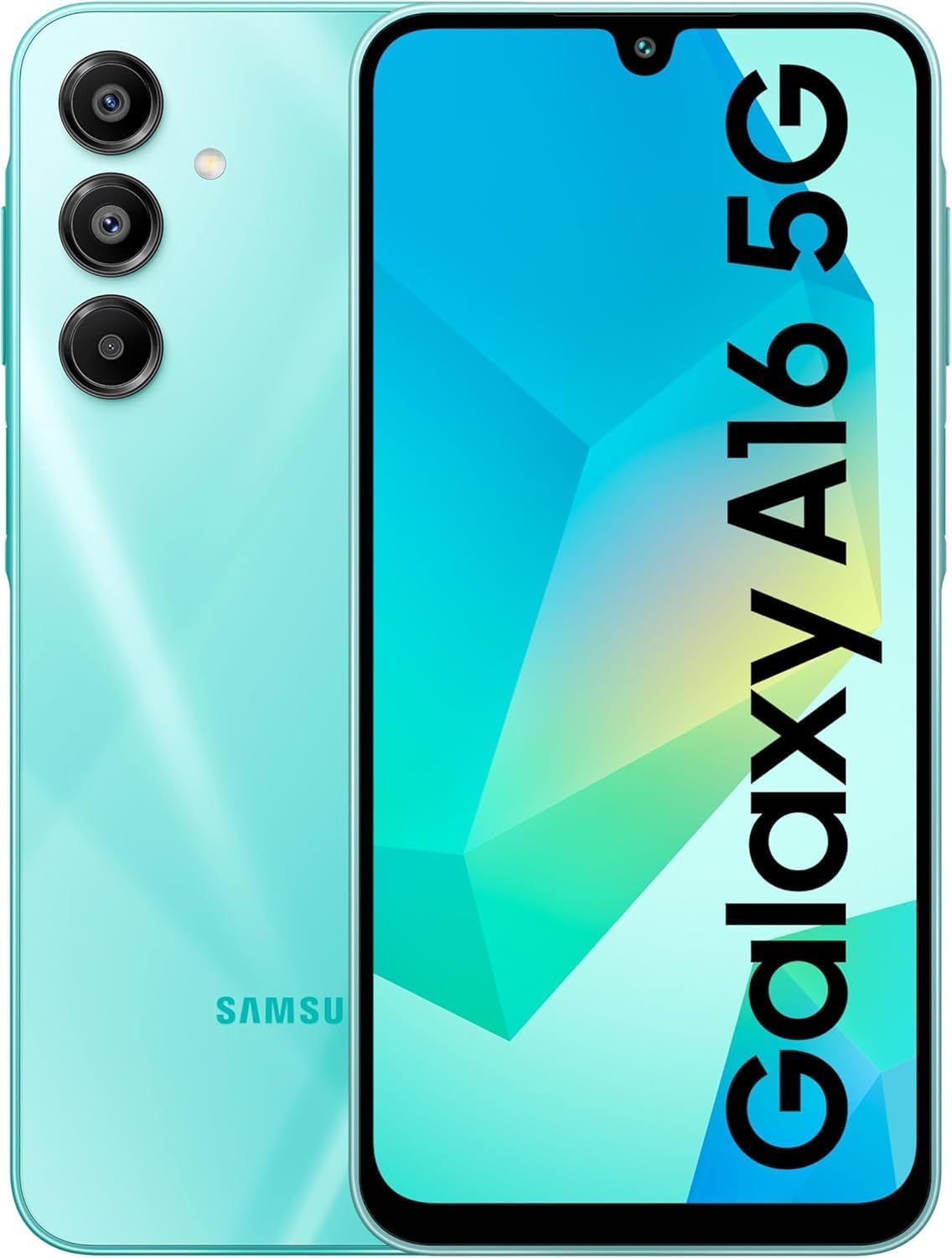 Samsung Galaxy A16 5G (Light Green, 4GB RAM, 128GB Storage) | 50MP Triple Camera | 5000mAh Battery | NFC | Dual Sim | 6 OS & Security Updates | International Version (Renewed)