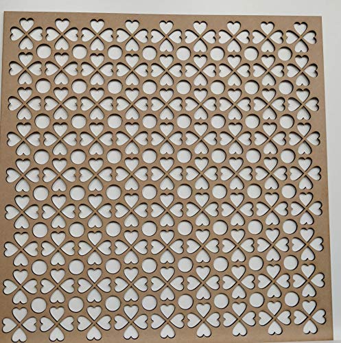 Rejilla de Pared para radiador, Panel de MDF Perforado (600 mm x 600 mm) PS2