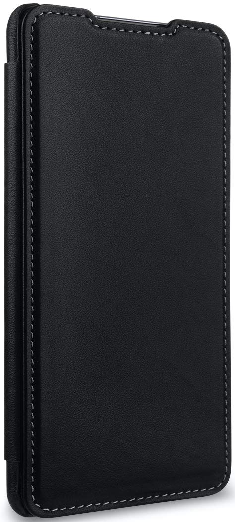 StilGut Book Type Flip Case for Galaxy S20 Plus/S20+, Genuine Leather Galaxy S20 Plus/S20+ Case, Black Nappa - Image 4