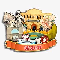 Vista 16 de Imán para nevera de San Antonio, Texas, Estados Unidos, América, colección de madera, madera 3D, hecho a mano, recuerdos de ciudad, imán