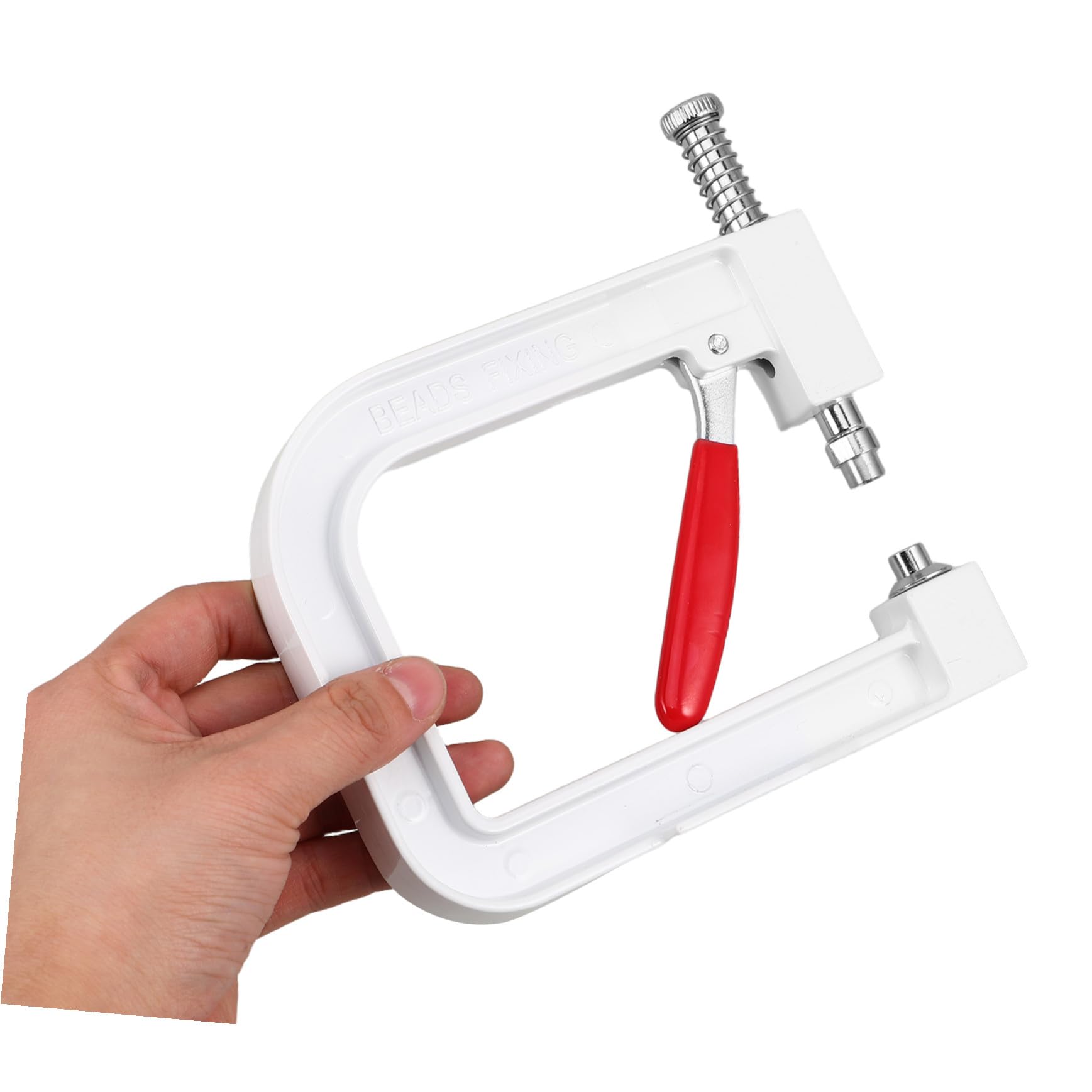 DIYEAH Máquina Manual para Engastar Perlas, Metal y Plástico, Portátil y Compacta para Joyería y Proyectos Creativos