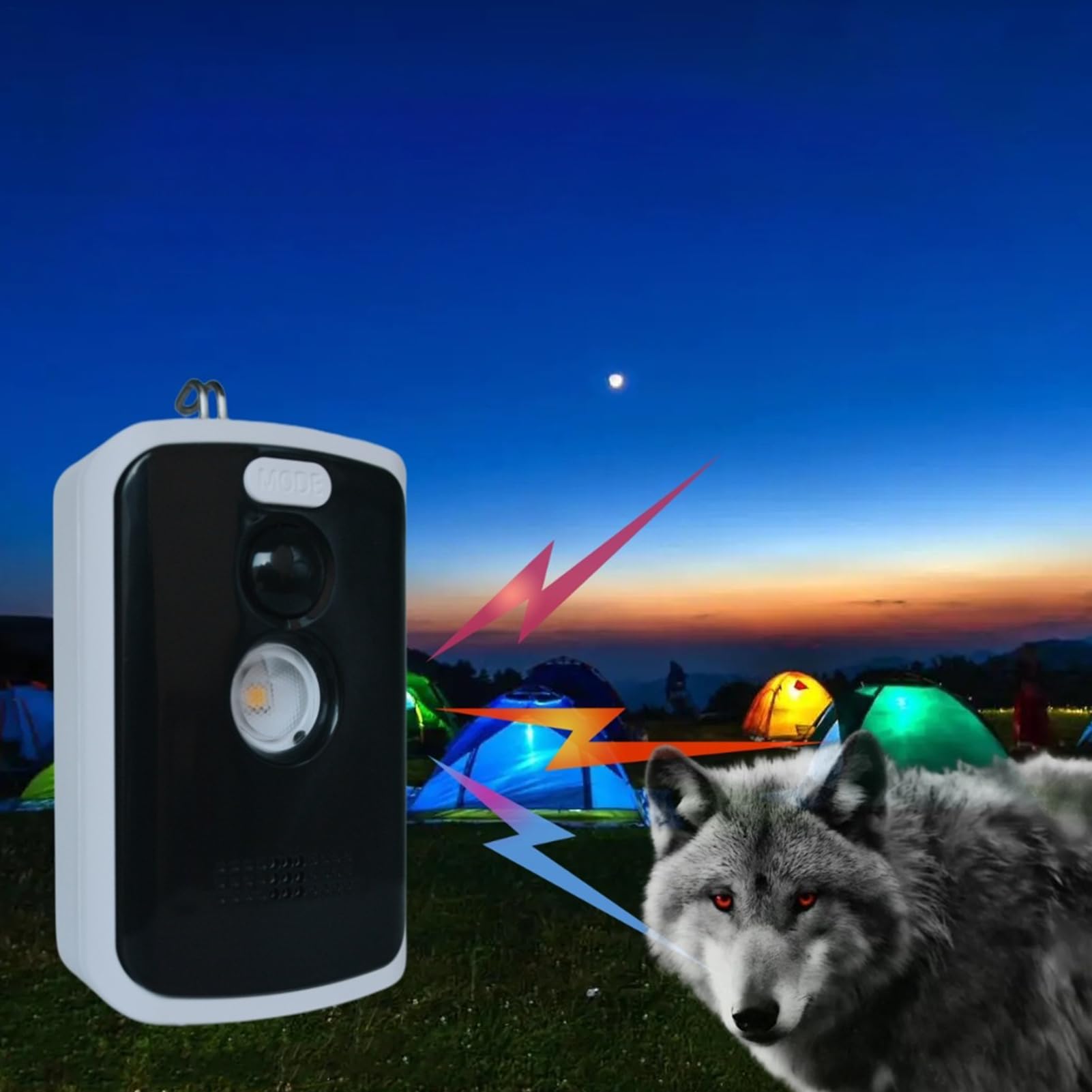 Alarme De Périmètre De Camping | Alarme De Mouvement Extérieure Avec Télécommande Pour Sécurité De Camp | Détecteur D’intrusion Activé Par Mouvement Pour Tente, Randonnée, Survie Et Activités Ṇocturne