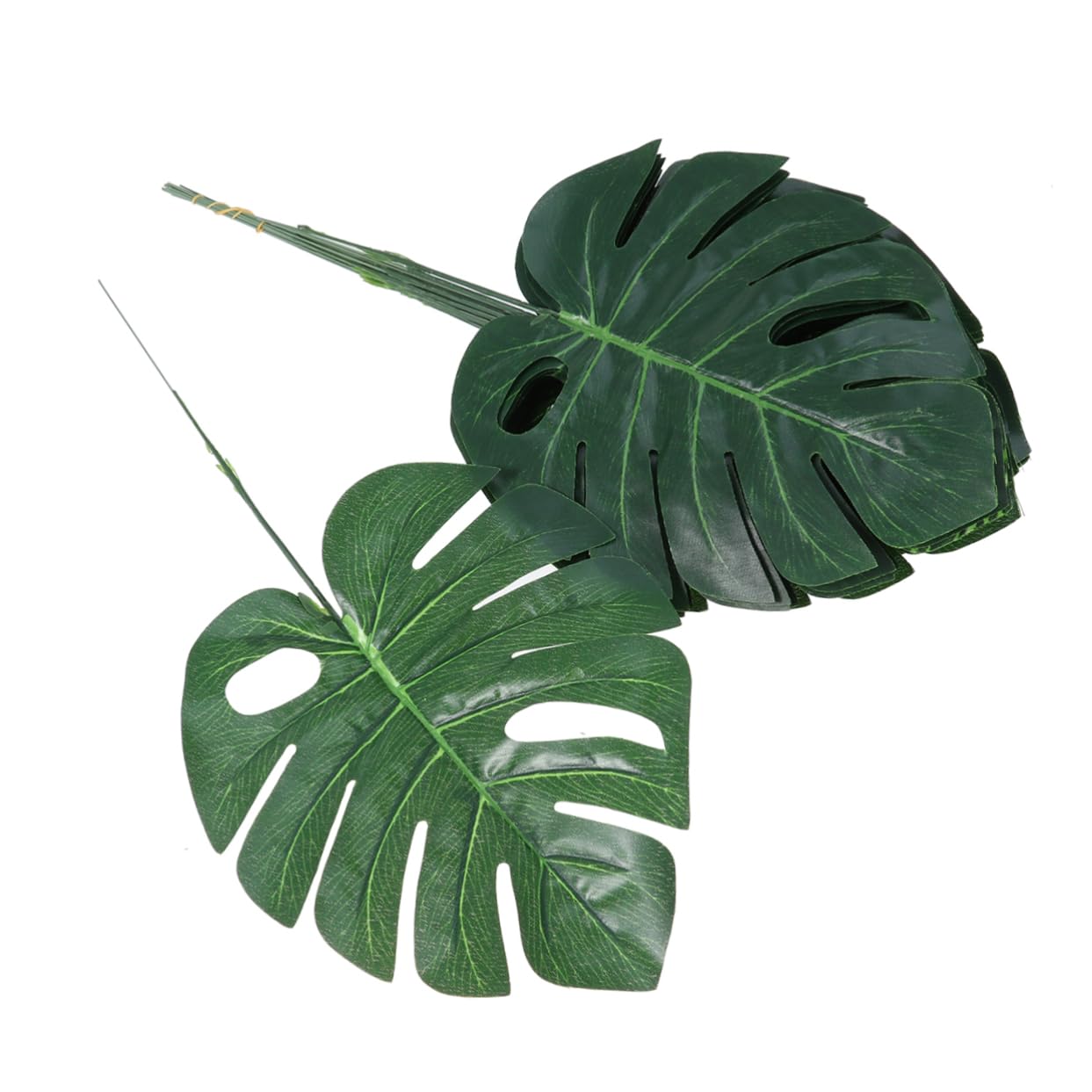 STOBAZA 60pezzi Foglie Artificiali Di Monstera Verde Confezione Da Decorazioni Per Casa e Giardino Per Composizioni Floreali e Atmosfere Tropicali