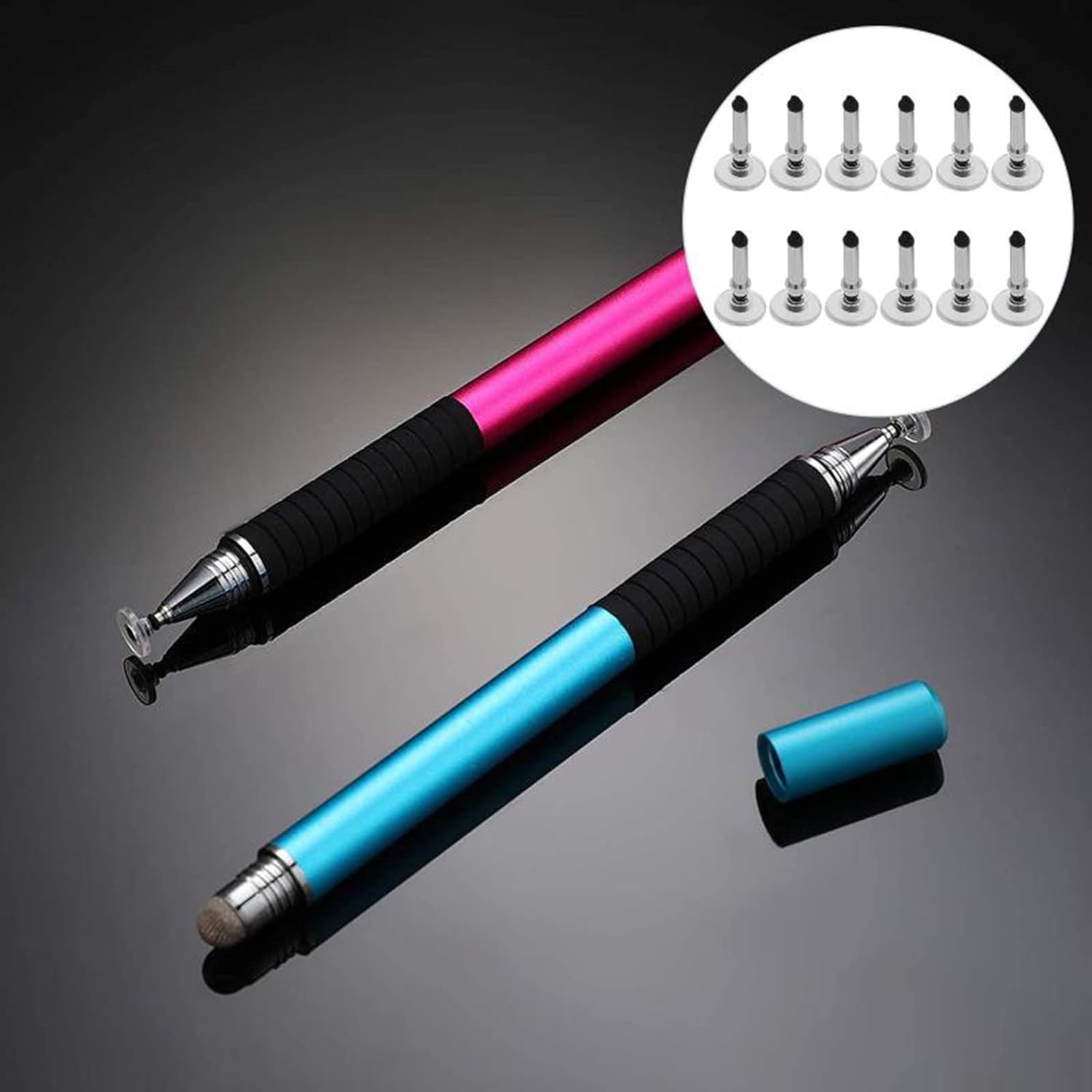 Kit 12 Pontas Para Caneta Stylus Junfamilee - Universal, Disco Transparente