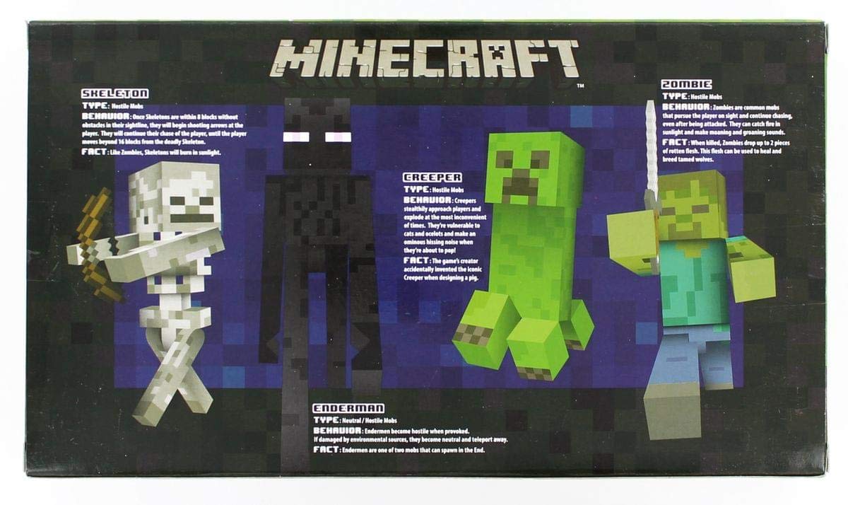 Minecraft Figure 4-pack Hostile Mobs Set : Amazon.sg: Toys