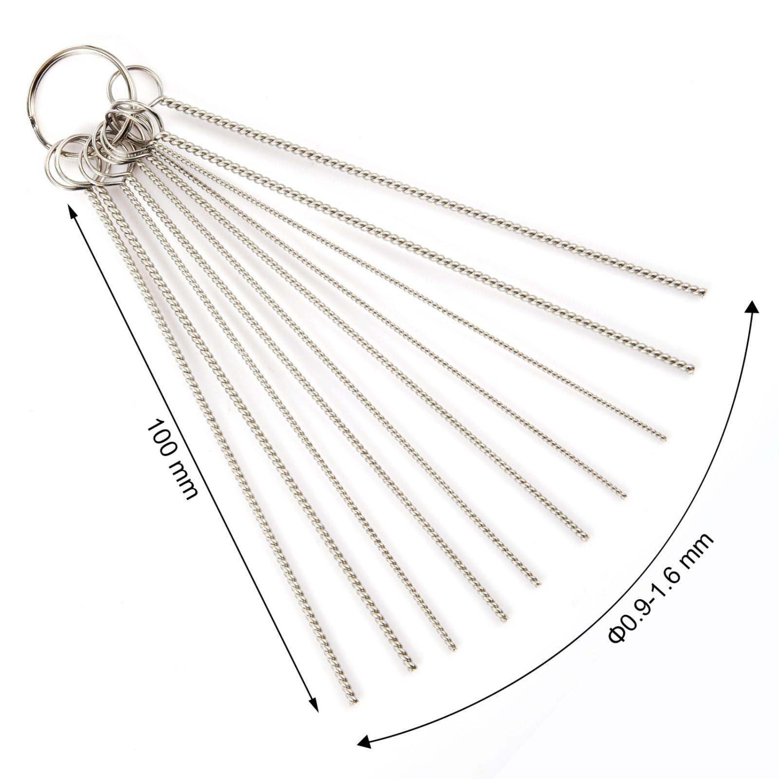 Mudder Set of 9 Carburetor Cleaning Kit Carburetor Carbon Dirt Jet Remove Cleaner Torch Tip Cleaner Tool Cleaning Wire Needles and Nylon Brushes for Motorcycle Moped Welder Carb Spray Gun