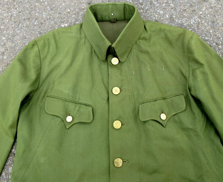 希少 当時実用物 旧日本軍 軍服 三式 中号 昭和十八年 桜紋ボタン 将校 陸軍 希少 当時実用物 旧日本軍 軍服 三式 中号 昭和十八年 桜紋