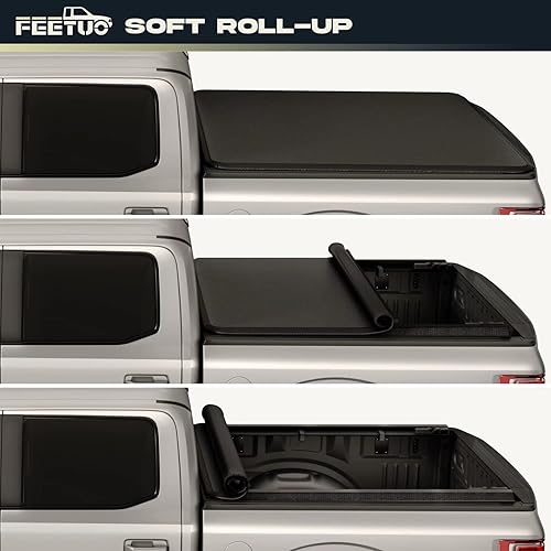 Miniatura 4 de FRP - Cubierta rígida de triple pliegue para Tundra 2007-2021 (excepto Trail Edition) 5.5 pies66.7 pulgadas  para modelos con o sin el sistema de